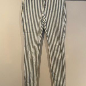Target stripe high waisted skinny jean